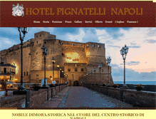 Tablet Screenshot of hotelpignatellinapoli.com